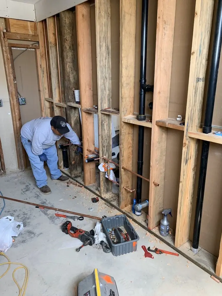 Commercial rough-in plumbing for Gas Line Repair in Belton